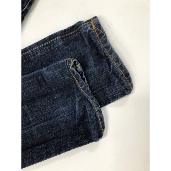 Nudie Jeans Steady Eddie Mens 26x30 Blue Denim Jeans Button Fly Slim Selvage - Picture 8 of 11